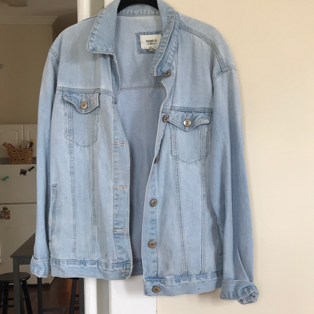 Oversized denim jacket